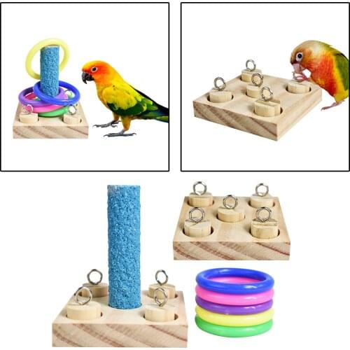 Bird Trick Tabletop Toys Puzzle Educational Toys Intelligence Training for Bird Parrot Hamster Parakeet Budgie