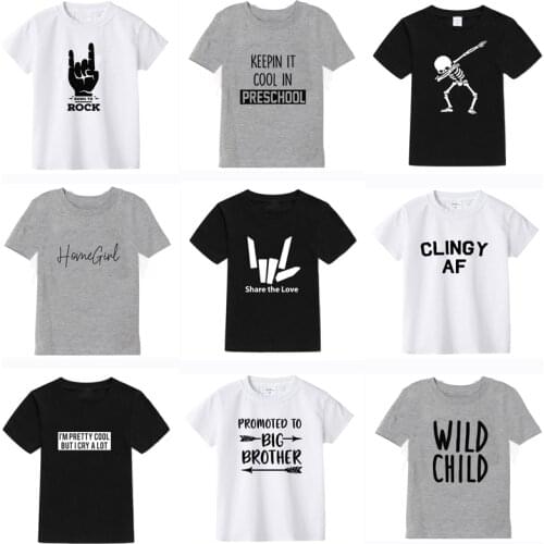 New Kids T Shirt For Boy 2019 Summer Short Sleeve Toddler Boys T Shirt Casual Childrens Clothing Girls T Shirt For Girls Tops