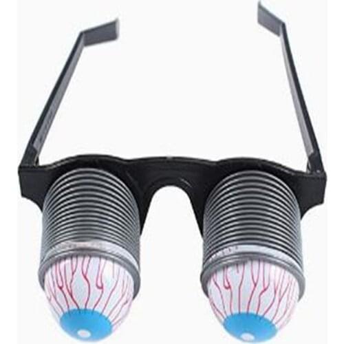 New 1Pcs Pop Out Eye Drop Eyeball Prank Glasses Horror Scary Party Gags Practical Jokes Funny Toy Halloween Scary Game