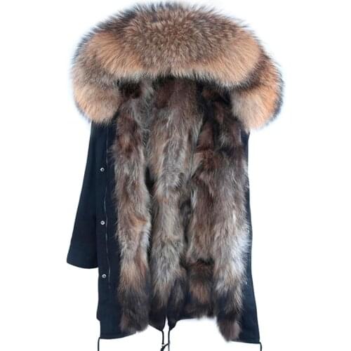 Man Parka Winter stylish Jacket Long Streetwear Russian 7XL Real Fox Fur Coat Natural Raccoon Fur Collar Hooded Thick Warm Coat