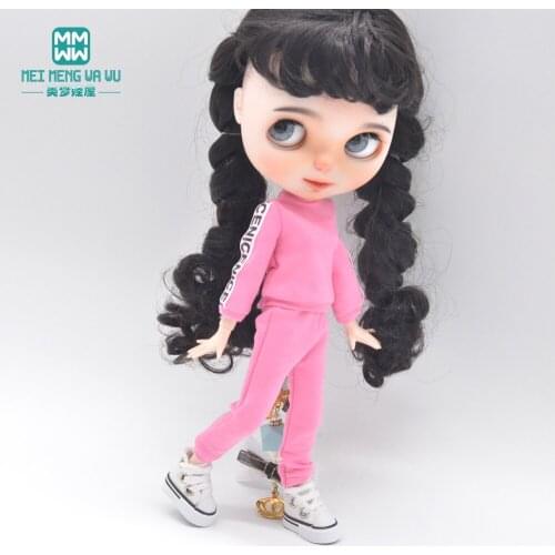 Fits 28--30cm Blyth Azone OB23 OB24 doll clothes accessoreis Fashion sportswear suit Multicolor