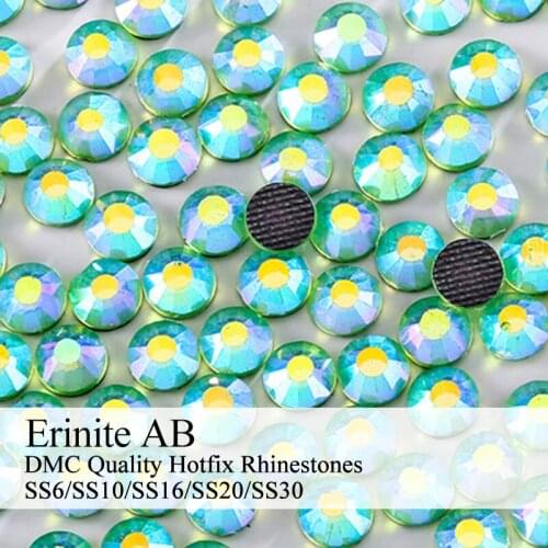 Polaris SS6-SS30 Machine Cut Erinite AB Strass DMC Hotfix Rhinestones For Garment Accessories