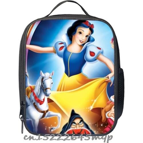 Disney Mickey Mouse Portable Kids Lunch Box Snow White Princess Food Container For Children School Picnic Bento Food Box
