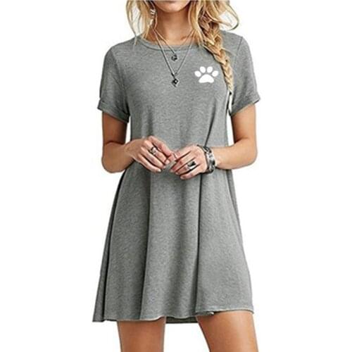 Casual Summer Womens Print Dresses 2021 Boho Beach Traf Mini Sundresses O-Neck Party Summer Dress Short Sleeve Loose Fashion