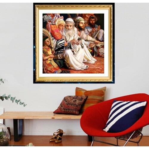 Rabbi Holding Torah New Arrival Needlework Diy Diamond Painting Cross Stitch Square Diamond Emboridery Fashion Free Shipping