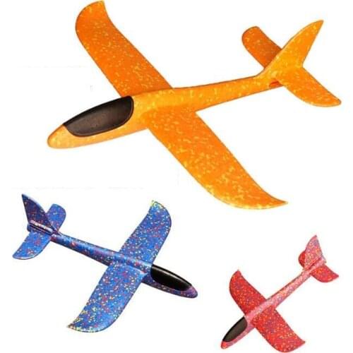 48CM Airplane Hand Launch Throwing Glider Aircraft Inertial Foam EVA Airplane Toy Plane Model Outdoor Educational Gift YH1210