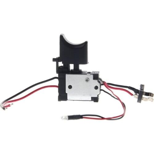 Convenient Electric Drill Dustproof Speed Control Push Button Trigger Switch DC 7.2-24V Cordless Drill Switch Replacement