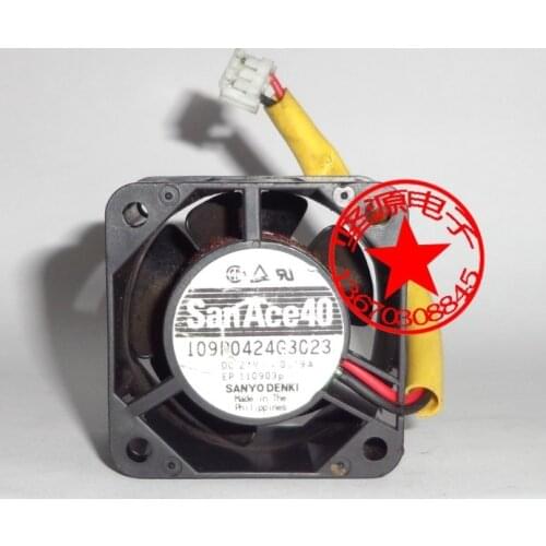 SANYO DENKI 109P0424G3023 DC 24V 0.19A 40x40x28mm Server Cooling Fan