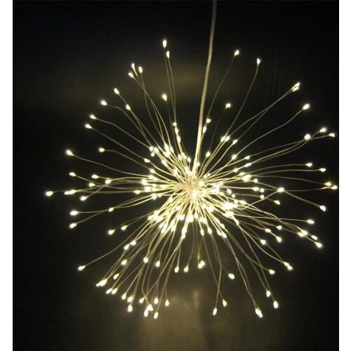Waterproof Led Solar String Lights Remote Control Explosion Ball Decoration Lamp Led Festive Fairy Lights for outdoor garden