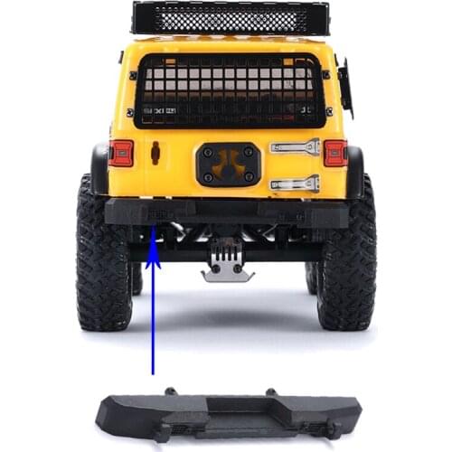 DJC Rear Bumper With LED Lights For 1/24 Axial SCX24 Wrangler JEEP RC Crawler Car Upgrade Parts Accessories