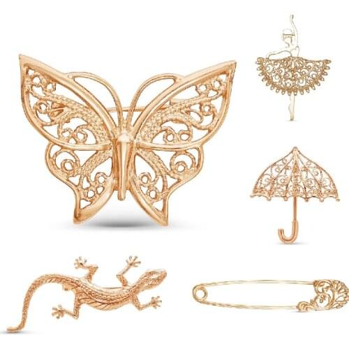 Золотые броши на одежду ЗАО "Красная Пресня" China At AliExpress