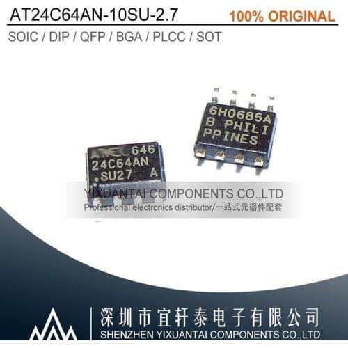 10pcs/lot Free shipping 100% original AT24C1024BN-SH25-B 2GB AT24C1024W-10SU-2.7 24C1024W AT24C128W-10SC-2.7 24C128W SOP8
