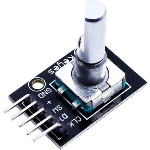 100% New 360 Degrees Rotary Encoder Module For Arduino Brick Sensor Switch Development Board KY-040 With Pins