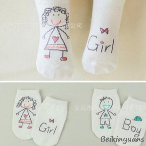 2018 new cotton three-dimensional cartoon non-slip childrens socks baby boys and girls baby non-slip floor socks