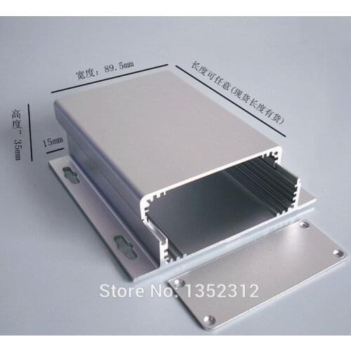 90*35*120mm aluminum box for electronic project power amplifier case PCB shell housing DIY aluminum control switch junction case
