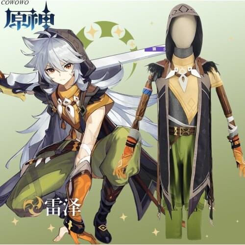 Anime! Genshin Impact Razor Game Suit Cool Uniform Cosplay Costume Halloween Carnival Party Outfit For Men 2020 NEW