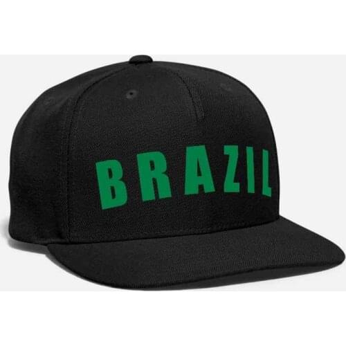Brazil Badge hat Embroidery America Brasil Flag Emblem Shield country coat of arms Ronaldo Soccer Unisex Adjustable Snapback Cap