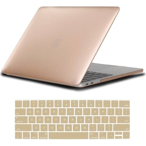 Cover for Apple Macbook Air 11"/13"/Pro 13"/15"/16"/Macbook 12 A1534 Anti-fall Matte Gold Hard Laptop Case+Keyboard Film