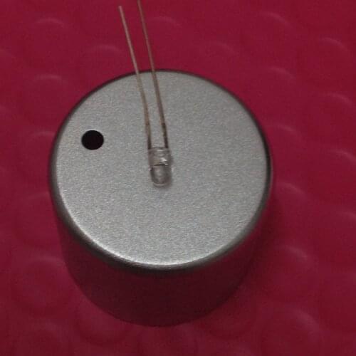 FOR KNOD SWITCH silver Amplifiers Potentiometer aviation aluminum knob rods CNC with LED 35*30mm sandblasting