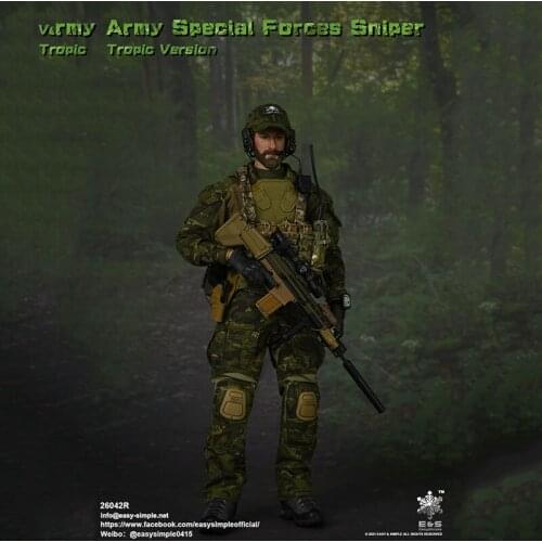 EASY&SIMPLE 1/6 ES26042R Army Special Forces Sniper 12" Full Set Male Action Figure Toy For Collection
