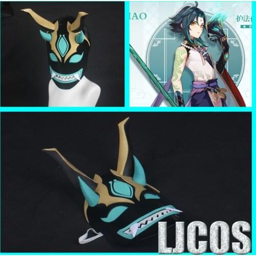 Game Genshin Impact Xiao Mask Cosplay Costume Accessories Props Xmas Halloween Gifts