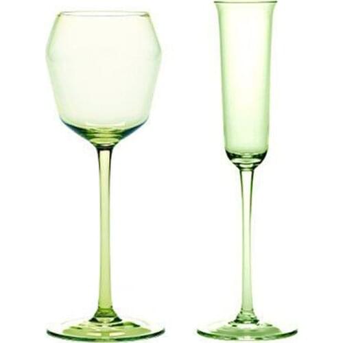 Classic Crystal 100-280ml Emerald Green Goblet Champagne Whiskey Red Wine Dessert Wine Cup Family Holiday Gift Drinkware