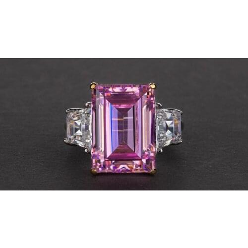 KNRIQUEN 100% 925 Silver Jewelry Ruby Citrine Gemstone Jewelry Rings Women Fashion Finger Ring Party Engagement Gift Size 5-12