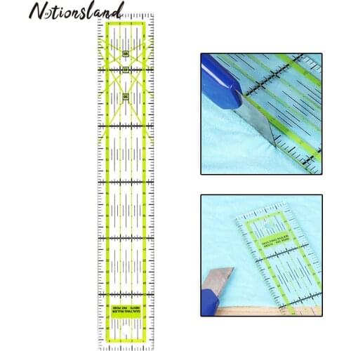 1PC Patchwork Rulers Acrylic Quilting Ruler with Double Colored Grid Lines for Easy Precision Cutting for Quilting Sewing Crafts