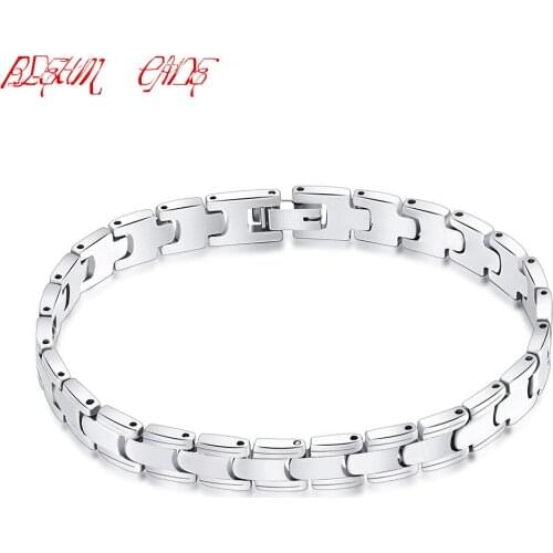 Punk Men Stainless Steel Bracelets Personalized Charm Bracelet
