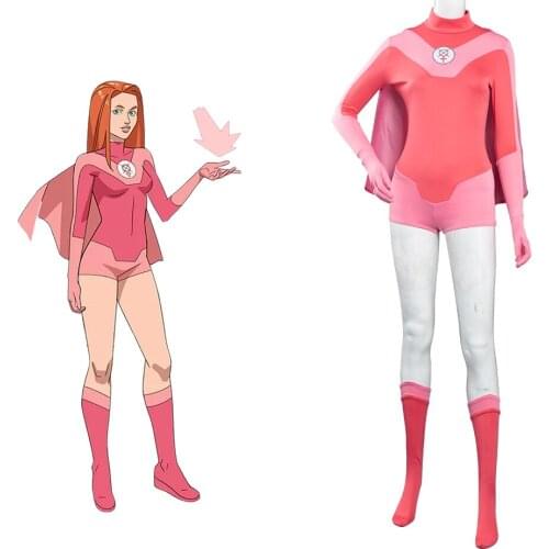 Invincible Atom Eve Cosplay Costumes Outfits Halloween Carnival Suit