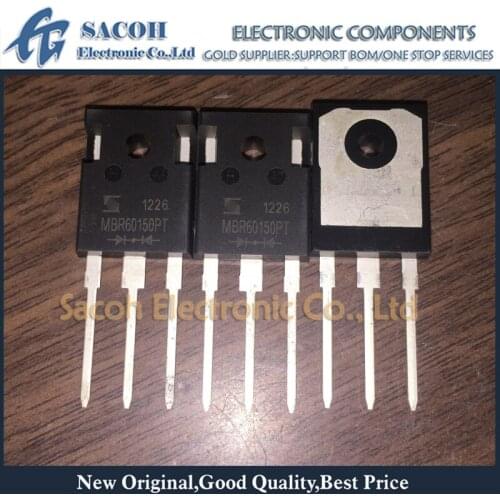 Free Shipping 10Pcs MBR60150PT MBR60150WT MBR60150 TO-247 60A 150V Schottky Barrier Diode