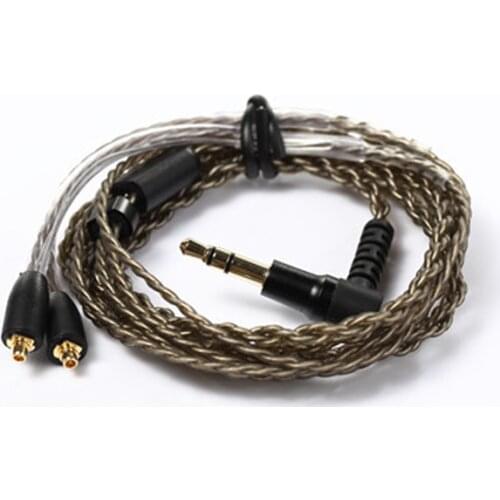 Upgrade HIFI MMCX Cable for Shure SE215 SE535 SE846 SE425 ue900 Earphone Headphone 4-strand Weave Wire for iPhone Android IOS