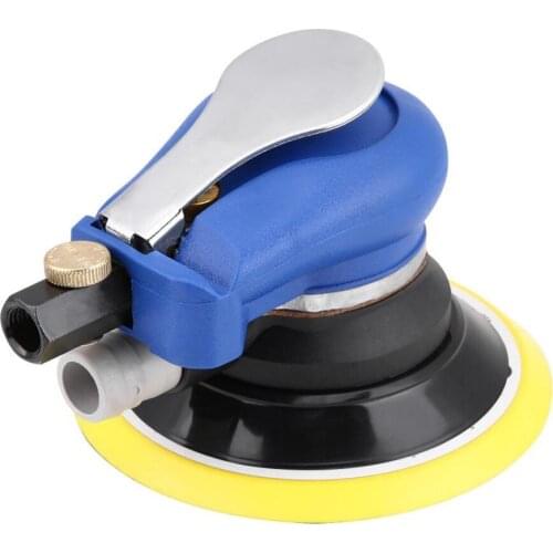 Pneumatic Tools Car Polishing 5 Inch Vacuuming Round Air Palm Random Orbital Sander 9000RPM Pneumatic Polisher Hand Sanding Tool