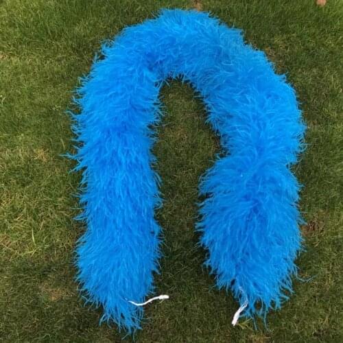 20ply Ostrich Feathers Boa Super Thick Width 28-30cm Marabou Feather Boa Fringes Strips for Party Carnival Show Shawl Crafts
