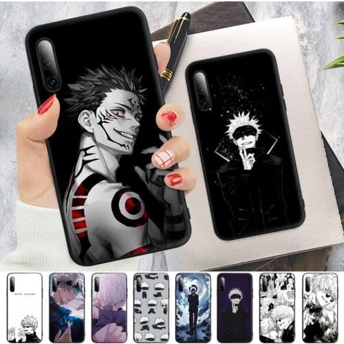 Jujutsu Kaisen Satoru Gojo Anime Phone Case For Samsung Galaxy S9 S10 S20 S21 S30 Plus Ultra S10e S7 S8 Silicone Cover