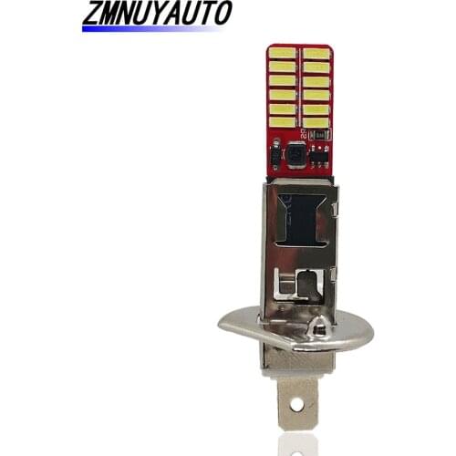 H1 H3 24SMD 4014 LED Fog Light Bulbs Super Bright White Led Car Driving Daytime Running DRL Lamp Auto 12V