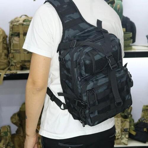 20L Tactical Chest Bag Fishing Military Sling Backpack Army for Outdoor Hiking Camping Hunting Backpack Bag Travel Molle XA1+A