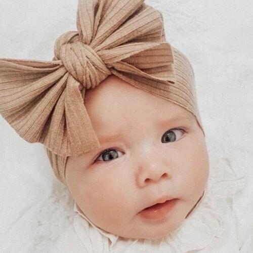 Big Bowknot Newborn Turban Baby Headband Elastic Turban Hairband Baby Girl Headbands Hair bands for Baby Girls Hair accessories