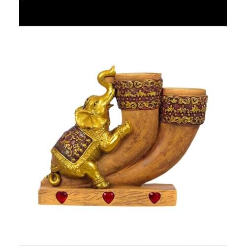 Southeast Asia Thailand India Good Luck Elephant God Candlestick Ornament Lucky Lie Elephant Shape Candle Holder Home Desk Craft