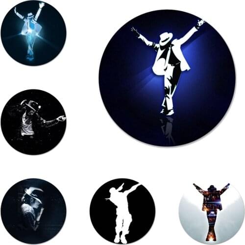 Michael Jackson Dance King Icons Pins Badge Decoration Brooches Metal Badges For Clothes Backpack Decoration