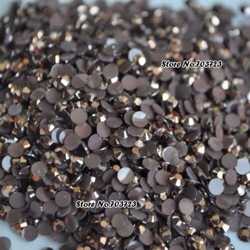 1000 pcs 3mm ss12 AB Milk Jelly Colorful Resin Round Flatback Rhinestones DIY Nail Art Decoration Beads Coffee AB J06