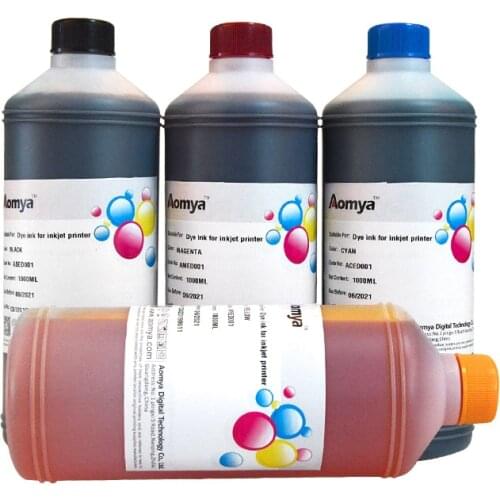 4 colors Hot sale Aomya Printer Ink Specialized dye Refill ink kits Compatible for Canon Printer 1000ml