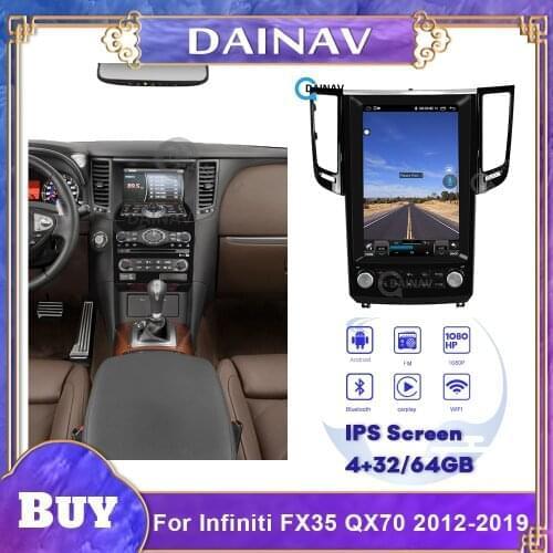 12.1 inch Android Car Autoradio Player For Infiniti FX35 QX70 2012-2019 Car Multimedia DVD Player GPS Navigation