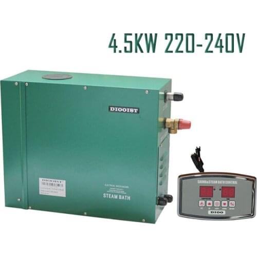 Free Shipping 4.5KW220-240V 50/60HZ 1phase Steam Generator Sauna /Bath Home SPA Shower with Controller ST-135A Automatic drain
