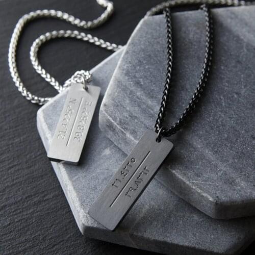 KAABA NECKLACE Personalized Custom Arabic Name Pendant for Men Stainless Steel Islamic Statement Chain Jewelry Birthday Gift