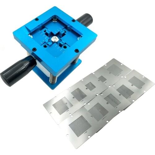 Fast Automatic Positioning Chip With Handle Diagonal Type Planting Table BGA Reballing Rework + 10PCS Planting Steel Mesh