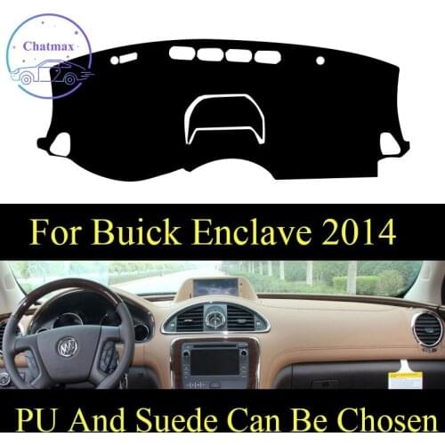 Customize For BUICK ENCLAVE 2014 Dashboard Console Cover PU Leather Suede Protector Sunshield Pad