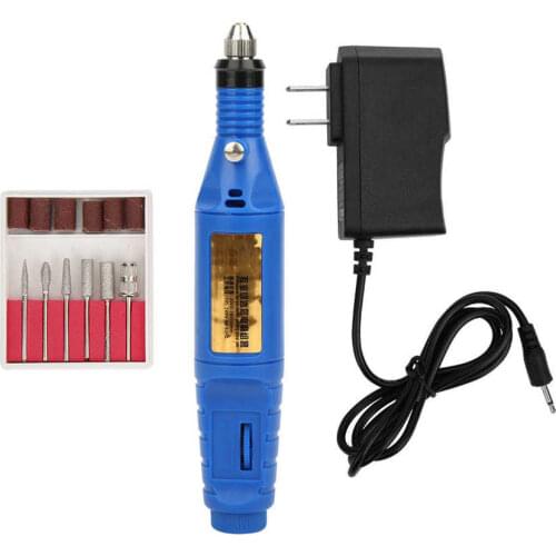 Electric Nail Drill Machine 60W 2000-18000rpm Multifunctional Grinder Handheld Polishing Tool US Plug Stepless Transmission