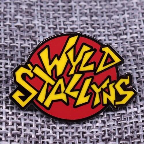 Bill and Ted Wyld Stallyns Logo Enamel Pin Great Music Band Brooch Rock out with this excellent adventure