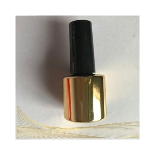 8ml8 Gold Glass Nail Polish Bottle Empty With Lid Brush Cosmetic Containers Nail Glass Bottles with Brush